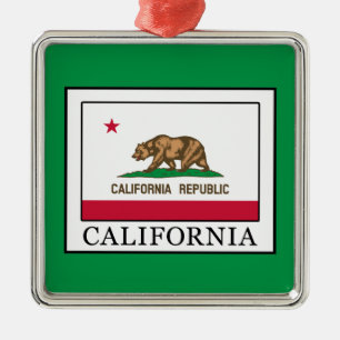 Californië Metalen Ornament