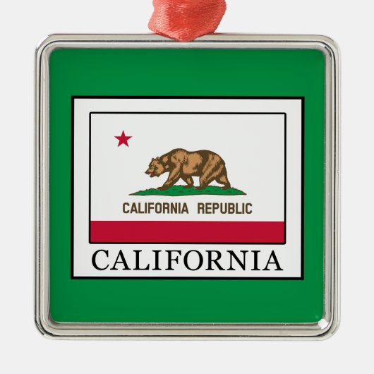 Californië Metalen Ornament (Voorkant)