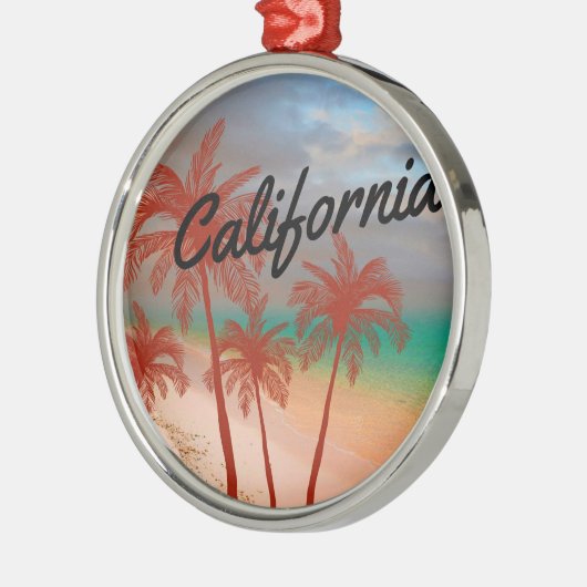 Californië Metalen Ornament (Links)