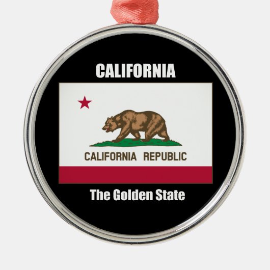 Californië Metalen Ornament (Voorkant)