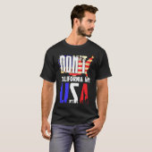 Californië Mijn Amerikaanse vlag niet T-shirt (Voorkant volledig)
