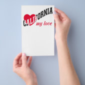 Californië mijn liefde flyer (Hand)