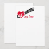 Californië mijn liefde kaart (Voorkant / Achterkant)