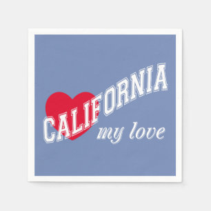 Californië mijn liefde servet