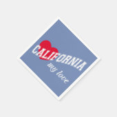 Californië mijn liefde servet (Hoek)