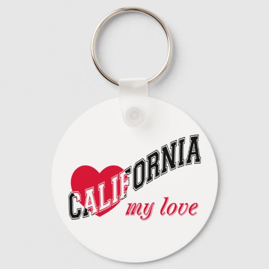 Californië mijn liefde sleutelhanger (Voorkant)