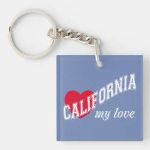 Californië mijn liefde sleutelhanger