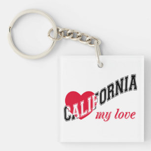 Californië mijn liefde sleutelhanger