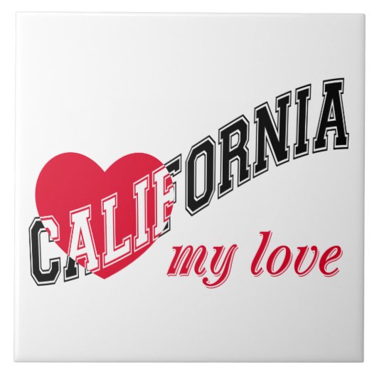Californië mijn liefde tegeltje (Voorkant)