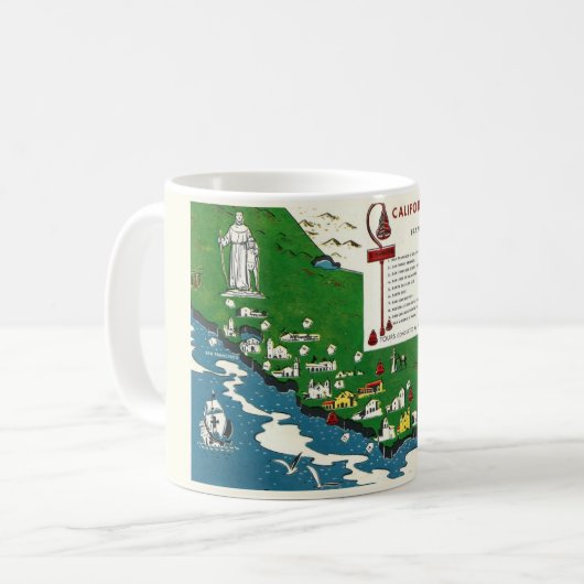 Californië Missies Mok (Voorkant links)
