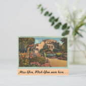 Californië, Mission San Juan Capistrano Briefkaart (Staand voorkant)