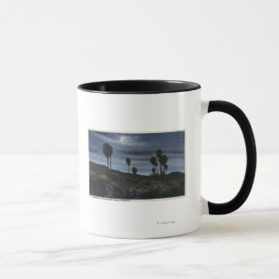 Californië-Moonlit Uitzicht op negenentwintig palm Mok