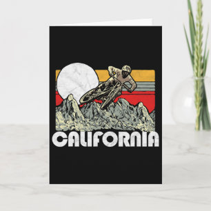 Californië Mountainbiken Vintage Retro 80s-sfeer Kaart