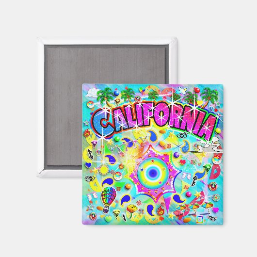 Californië Mystic Dance Magneet (Voorkant / Achterkant)