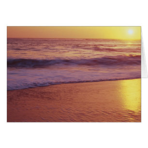 Californië, nabij Santa Cruz, uitzicht op strand b