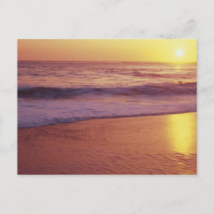 Californië, nabij Santa Cruz, uitzicht op strand b Briefkaart