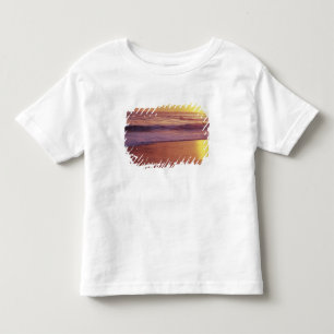 Californië, nabij Santa Cruz, uitzicht op strand b Kinder Shirts