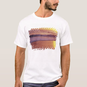 Californië, nabij Santa Cruz, uitzicht op strand b T-shirt