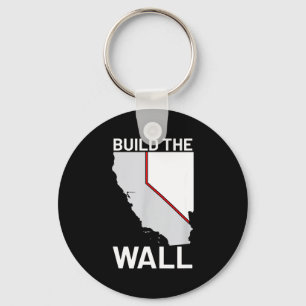 Californië Nevada Bouw De Muur Ca Nv Sleutelhanger
