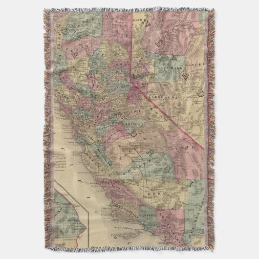 Californië, Nevada Deken (Voorkant Verticaal)