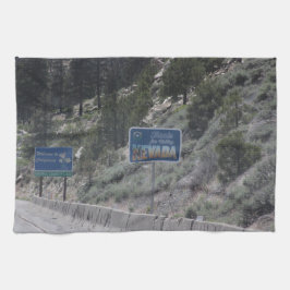 Californië-Nevada grens Keukenhanddoek