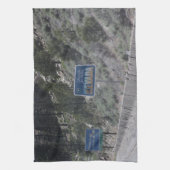 Californië-Nevada grens Keukenhanddoek (Verticaal)