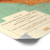 Californië, Nevada met intensiteit Poster (Hoek)