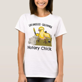 Californië notarchick Yellow Feather Quill T-shirt