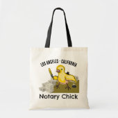 Californië notarchick Yellow Feather Quill Tote Bag (Voorkant)