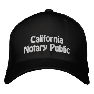 Californië Notarisch publiek geborduurd Baseball  Geborduurde Pet
