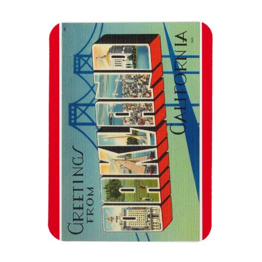 Californië, Oakland Magnet Magneet (Verticaal)