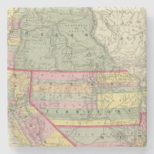 Californië, Oregon, Utah, New Mexico 2 Stenen Onderzetter