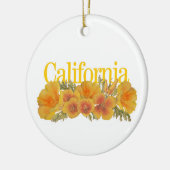  Californië-Ornament met papavers Keramisch Ornament (Links)