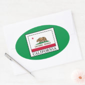 Californië Ovale Sticker (Envelop)