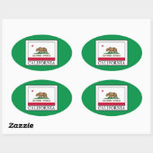 Californië Ovale Sticker (Vel)