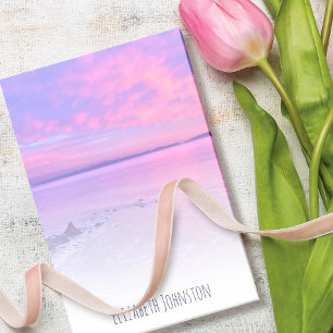 Californië Paarse Roze Strand Zonsondergang Foto A Post-it® Notes