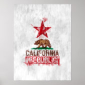 Californië Painterly Poster (Voorkant)