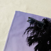 Californië Palm Tree Beach Sunset San Diego Strandlaken (In situ)