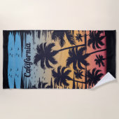 Californië-palmhanddoek Strandlaken (Voorkant)