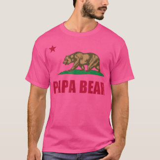 Californië Papa Beer Pap Fathers Day Gift T-shirt