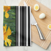 Californië-papegaaien Stripe Kitchen Handdoeken (Quarter Fold)
