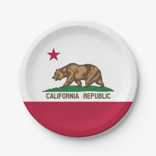 Californië Papieren Bordje (Voorkant)