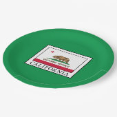 Californië Papieren Bordje (Gekanteld)