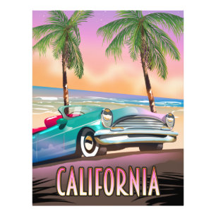 Californië Paradijs Zonsondergang Foto Afdruk