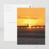 Californië Pier bij zonsondergang Briefkaart (Voorkant / Achterkant)