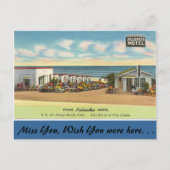 Californië, Pismo Palisades Motel Briefkaart (Voorkant)