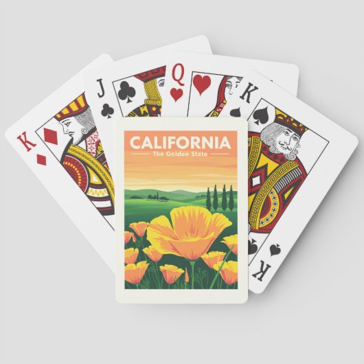  Californië Pokerkaarten (Achterkant)