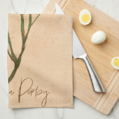 Californië Poppy Sinaasappel Botanische Wildbloem Theedoek (Quarter Fold)