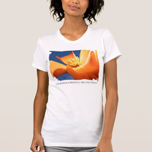 Californië Poppy Tank Tee Shirt (Voorkant)