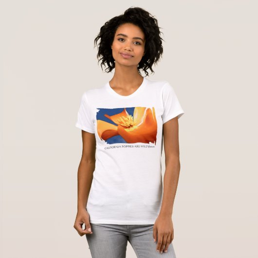 Californië Poppy Tank Tee Shirt (Voorkant volledig)